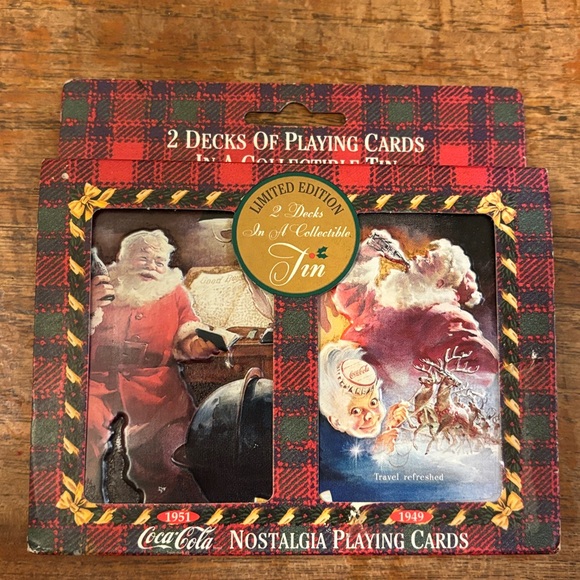 Santa Coca Cola Limited Edition Playing Cards - Picture 1 of 9